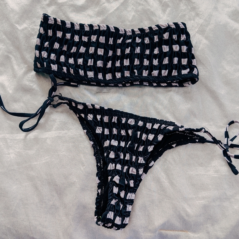 Gingham Bikini Set